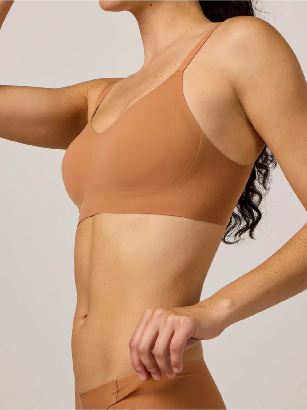 NWT NEIWAI BARELY ZERO CLAPS BRA In Caramel - Size XS/S
